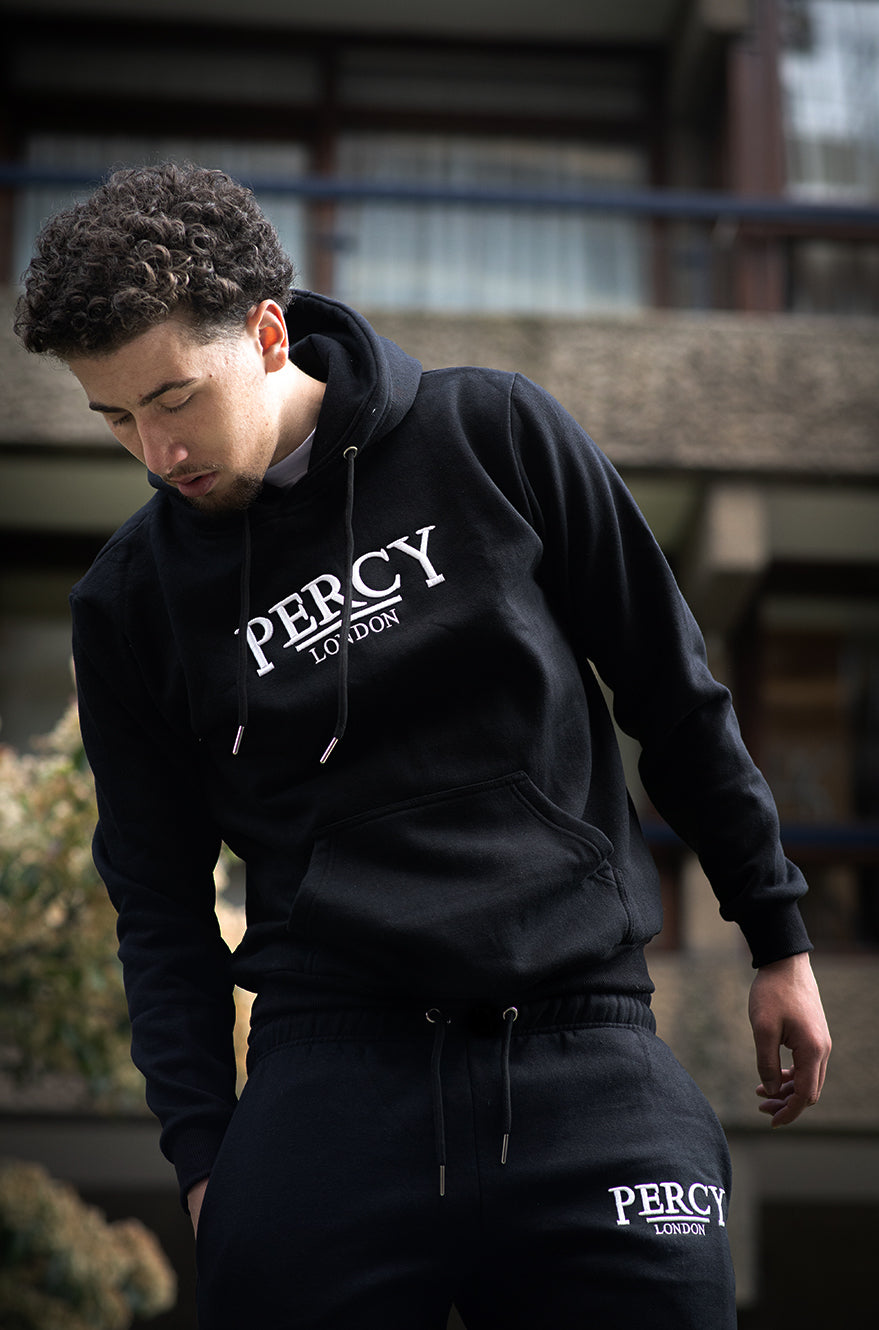 Black Percy Tracksuit Set